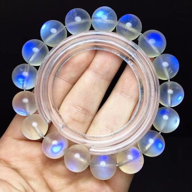 天然】ムーンストーン ペリステライト ブレスレット 8.6mm-