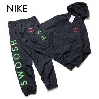 ナイキ(NIKE)の新品タグ付 ナイキ ロゴ刺繍入り ナイロンジャケット ウーブンセットアップ2XL(ナイロンジャケット)