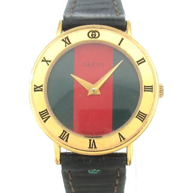【日本限定モデル】 - Gucci グッチ 革ベルト 3000.2L シェリー 腕時計 腕時計