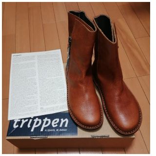 トリッペン(trippen)の新品 trippen トリッペン DEER  サイドジッパーショートブーツ　36(ブーツ)