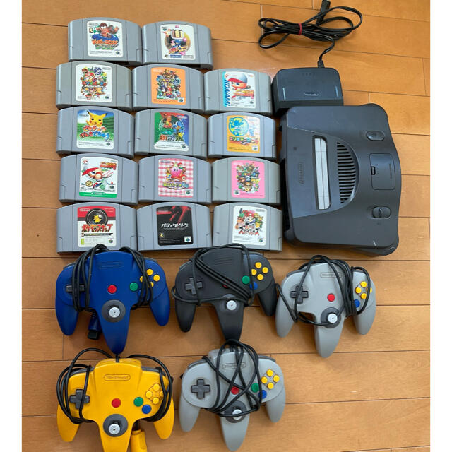 NINTENDO 64 - ニンテンドー６４本体 ソフト コントローラー５個の通販