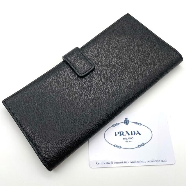 鑑定済！正規品✨PRADA プラダ 折り財布 ヴィッテロ ブラック