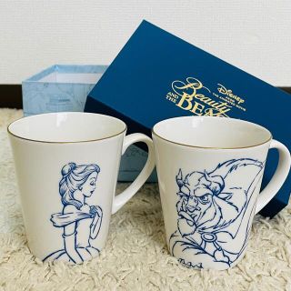 ディズニー(Disney)の美女と野獣　ペア　マグカップ　beauty and the beast(キャラクターグッズ)