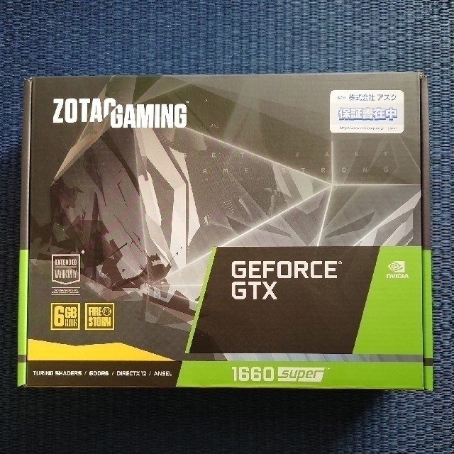 ZOTAC/PCP ZOTAC GAMING GeForce GTX 1660グラフィックボード