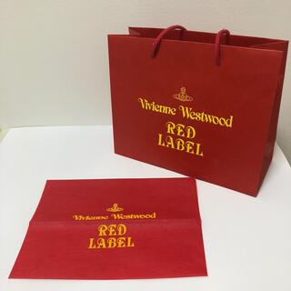 ヴィヴィアンウエストウッド(Vivienne Westwood)のVivienne Westwood RED LABEL ショッパー 紙袋 赤(ショップ袋)