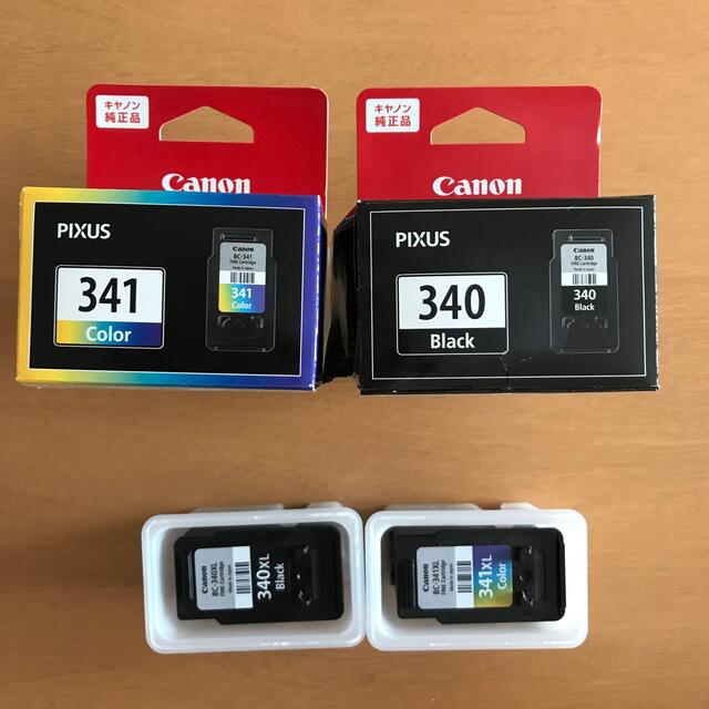 Canon(キヤノン)のキャノン　インク　純正品　340,341 おまけ付き スマホ/家電/カメラのPC/タブレット(PC周辺機器)の商品写真