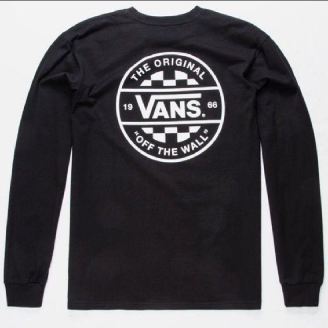 VANS(ヴァンズ)の【S】VANS バンズ/CHECKER CO.LS/長袖Tシャツ/黒 メンズのトップス(Tシャツ/カットソー(七分/長袖))の商品写真