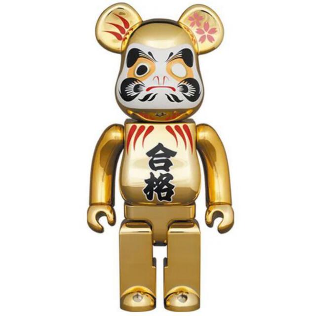 BE@RBRICK 達磨 合格 金メッキ 弐 100%