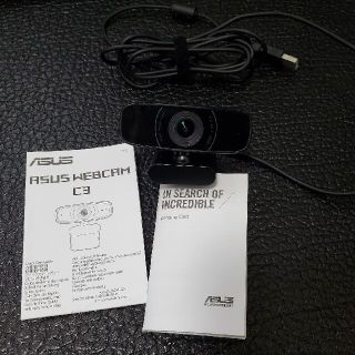 エイスース(ASUS)のマイク付 ウェブカメラ ASUS WEBCAM C3(PC周辺機器)