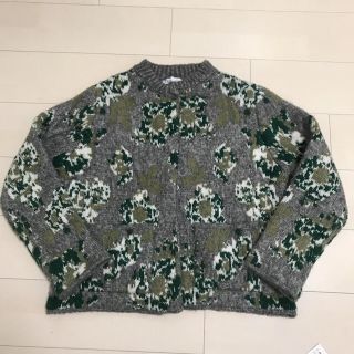 ZARA - ZARA フラワージャガードニットカーディガンの通販 by R&M's ...