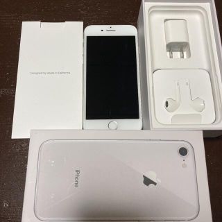 アイフォーン(iPhone)のiPhone 8 silver 64GB SIMフリー(スマートフォン本体)