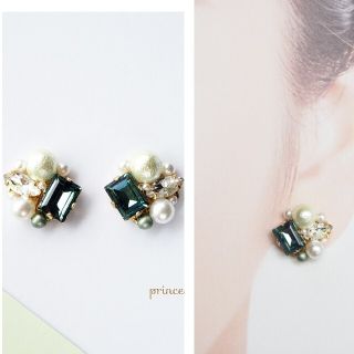 先着1名様限定》エリナイト&グリーン♡﻿bijouピアス(ピアス)