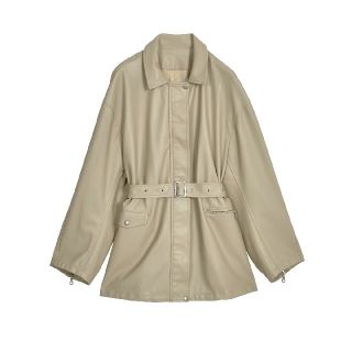 アメリヴィンテージ(Ameri VINTAGE)のAmeri vintage GENTLE FAKE LEATHER JACKET(レザージャケット)