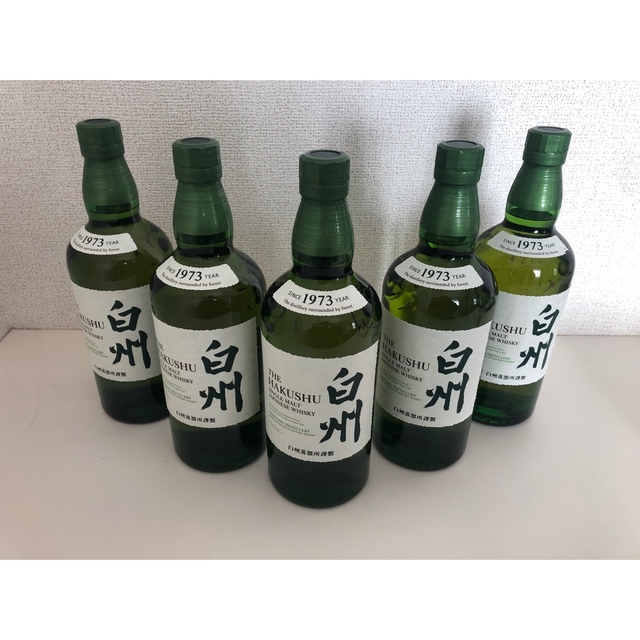 サントリー(サントリー)の白州 5本セット サントリー 700ml  シングルモルト 食品/飲料/酒の酒(ウイスキー)の商品写真