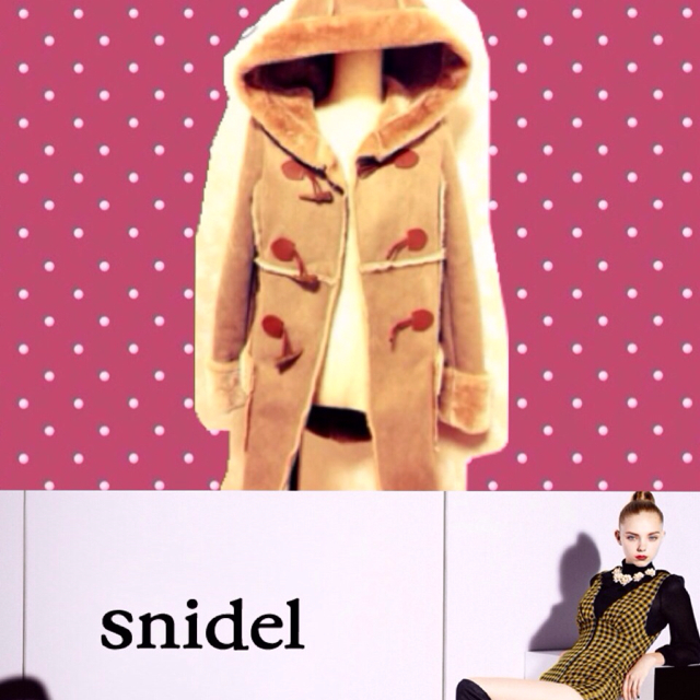 SNIDEL(スナイデル)のsnidel♡フェイクムートンコート レディースのジャケット/アウター(ダッフルコート)の商品写真