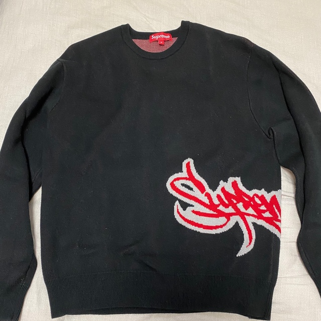 Supreme - supreme tag logo sweater 黒M 19ss立ち上げの通販 by たか