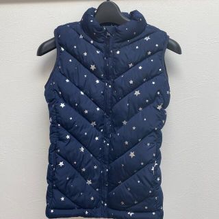 ギャップキッズ(GAP Kids)のGAP♡ダウンベスト♡美品♡140cm♡星♡ネイビー♡ジャケット♡女の子♡(ジャケット/上着)