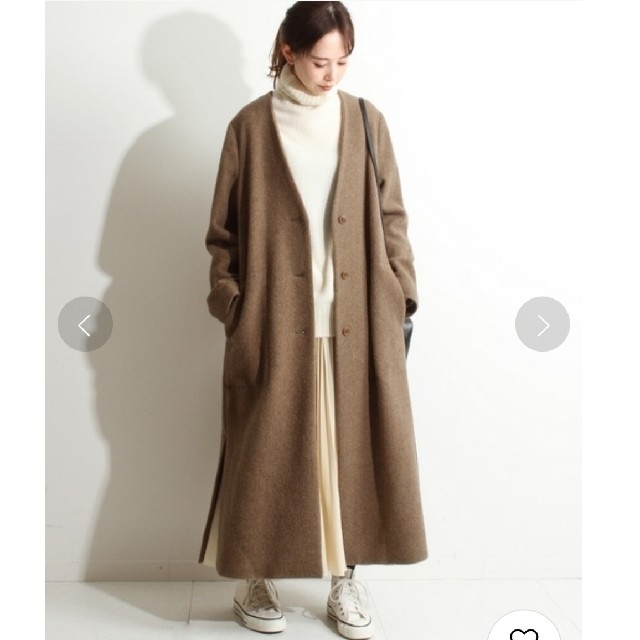 IENA LA BOUCLE モッサーVネックコート????お値下げしました????