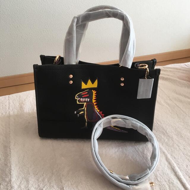 COACH コーチ×バスキアコラボ トートバッグ 恐竜 2wayショルダー COACH コーチ×バスキアコラボ トートバッグ 恐竜 2wayショルダー
