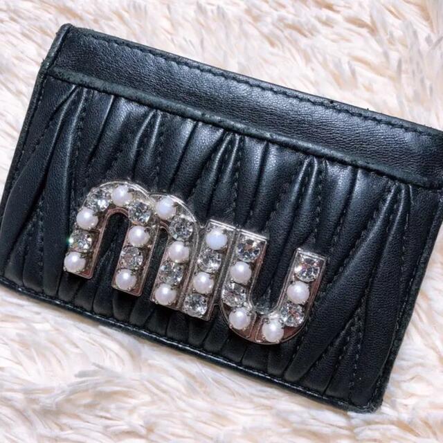 したまま】 miumiu - 【新品未使用】 miumiu 定期入れ カードケース