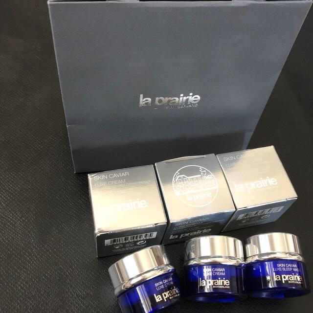 La Prairie(ラプレリー)の新品　豪華　ラプレリー　　ミニ　ラックスクリーム　スリーブマスク　 コスメ/美容のスキンケア/基礎化粧品(フェイスクリーム)の商品写真