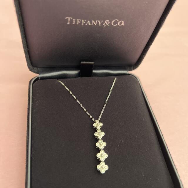 Tiffany & Co. - ☆ TIFFANY ベゼル 5P ダイヤモンド  ネックレス Pt950 ☆