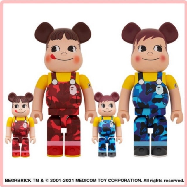 BE＠RBRICK BAPE® ペコちゃん&ポコちゃん 100％ & 400％