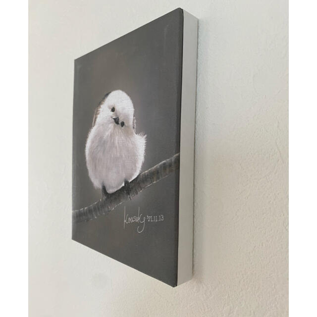soldout シマエナガのアートパネル（上質紙） ハンドメイドのインテリア/家具(アート/写真)の商品写真