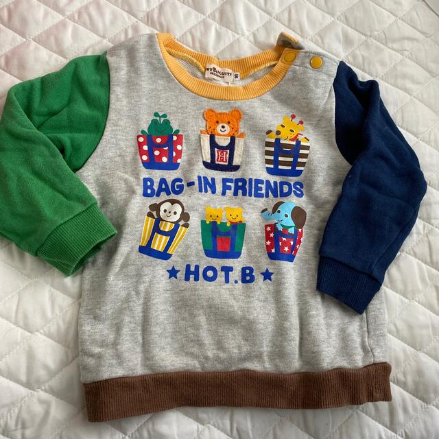 HOT BISCUITS(ホットビスケッツ)のホットビスケッツトレーナー90 キッズ/ベビー/マタニティのキッズ服男の子用(90cm~)(その他)の商品写真