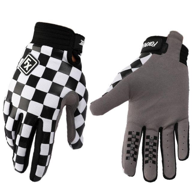 FOXPLAST GLOVES BMX モトクロス バイク グローブ黒白 M 自動車/バイクのバイク(モトクロス用品)の商品写真