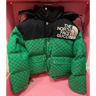 グッチ(Gucci)のノースフェイス × グッチ 第２弾 ダウンジャケット グッチカラー XSサイズ(ダウンジャケット)