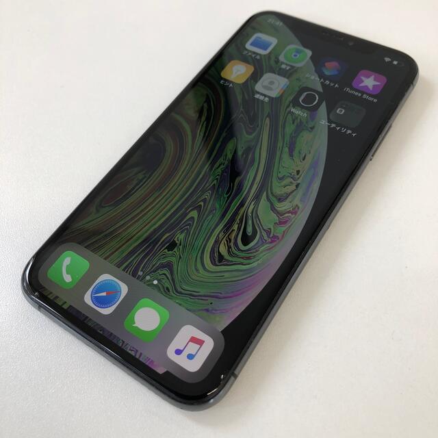 iPhone(アイフォーン)の☆美品☆Apple iPhone XS 64GB スペースグレイ SIMフリー スマホ/家電/カメラのスマートフォン/携帯電話(スマートフォン本体)の商品写真