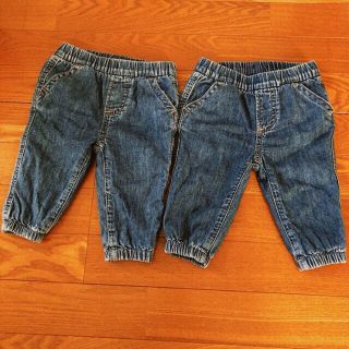 ベビーギャップ(babyGAP)のbaby gap ジーンズ　6-12months2枚セット　単品可　双子(パンツ)