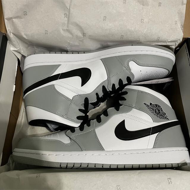 NIKE AIR JORDAN 1 MID LIGHT SMOKE GREY