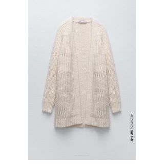 ザラ(ZARA)のZARAビッグシルエットニットカーディガン美品(カーディガン)