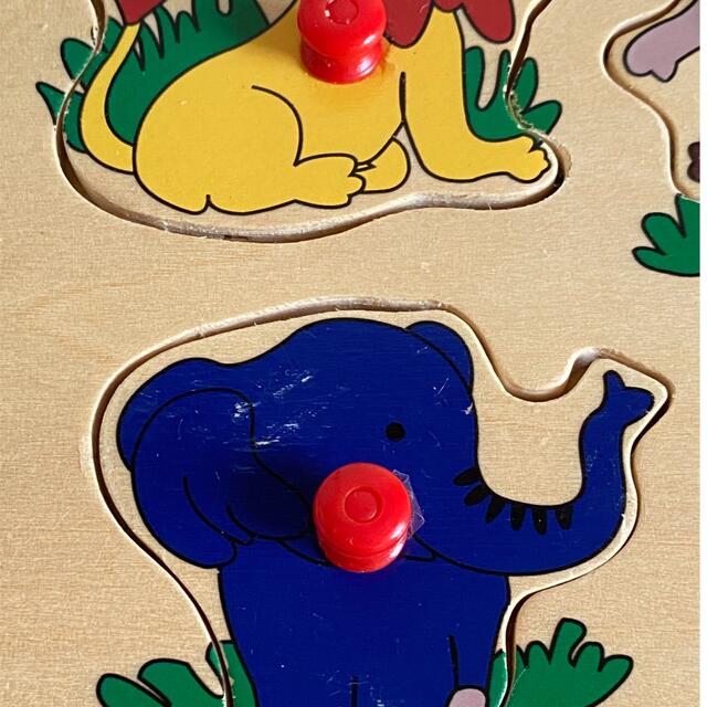つまみ付　木製パズル キッズ/ベビー/マタニティのおもちゃ(知育玩具)の商品写真