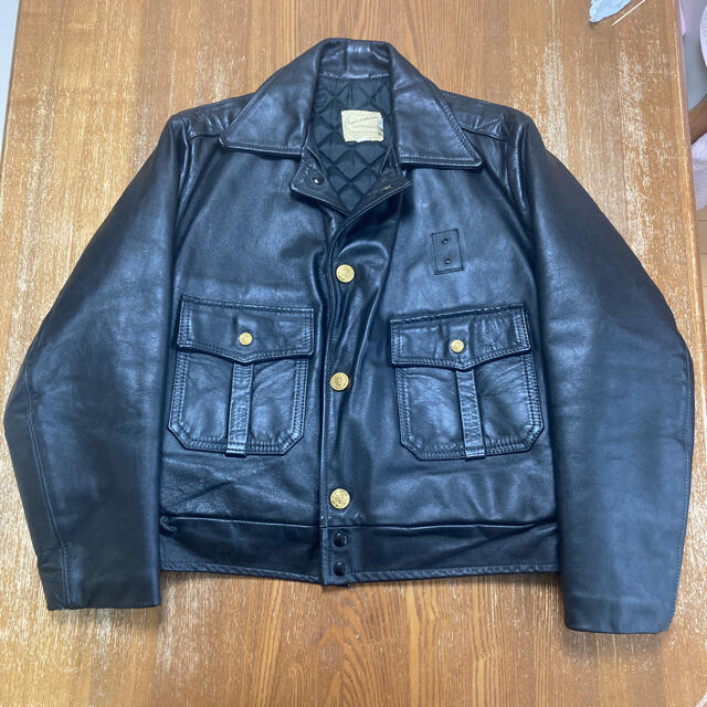 KALE UNIFORMS ポリスマン ジャケット レザー 70s | www.plazagardens.com