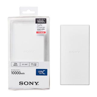 ソニー(SONY)のSONY モバイルバッテリー　CP-VC10A（W）ホワイト  (バッテリー/充電器)