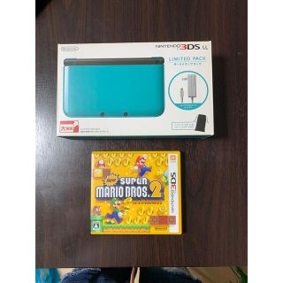 ニンテンドウ(任天堂)の3DS LL ターコイズブルー×ブラック(携帯用ゲーム機本体)