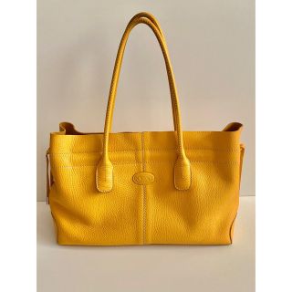 トッズ(TOD'S)のトッズ　トートバッグ　イエロー　美品(トートバッグ)