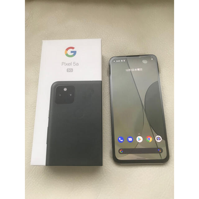 Google Pixel(グーグルピクセル)の【新品未使用】Google Pixel 5a  ブラック スマホ/家電/カメラのスマートフォン/携帯電話(スマートフォン本体)の商品写真