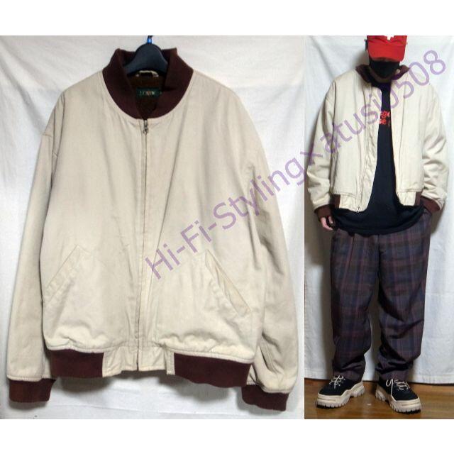 90s J.CREW ボンバージャケット ボアジャケット オーバーサイズ L 90s J.CREW ボンバージャケット ボアジャケット オーバーサイズ L