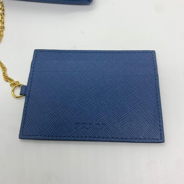 極美品✨】PRADA サフィアーノ リボン 長財布 青 ブルー 極美品✨】PRADA サフィアーノ リボン 長財布 青 ブルー