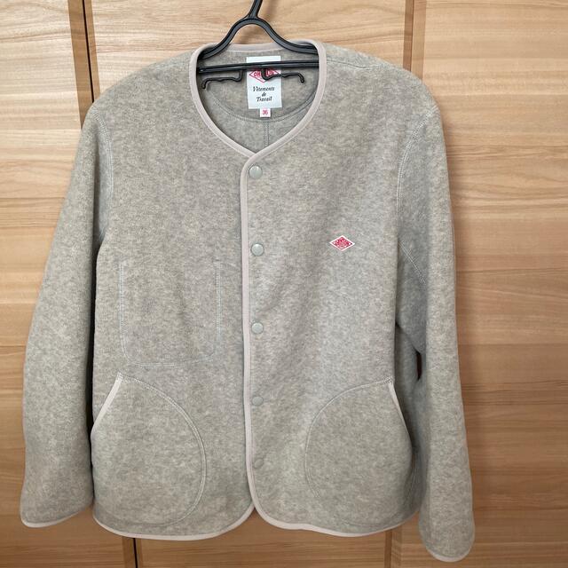 100%正規品 DANTON 【美品】ダントンノーカラージャケットフリース