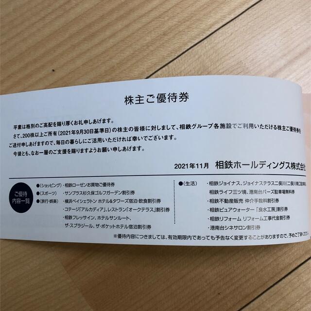 相鉄ホールディングス 株主優待 冊子 チケットの優待券/割引券(ショッピング)の商品写真