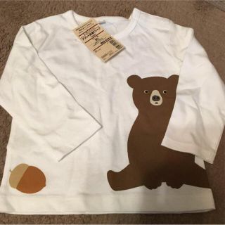 ムジルシリョウヒン(MUJI (無印良品))の無印クマさんロンT80(Ｔシャツ)