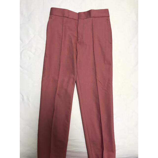 極美品】Drawer ギャバジン ストレート パンツ ピンク 34 | www