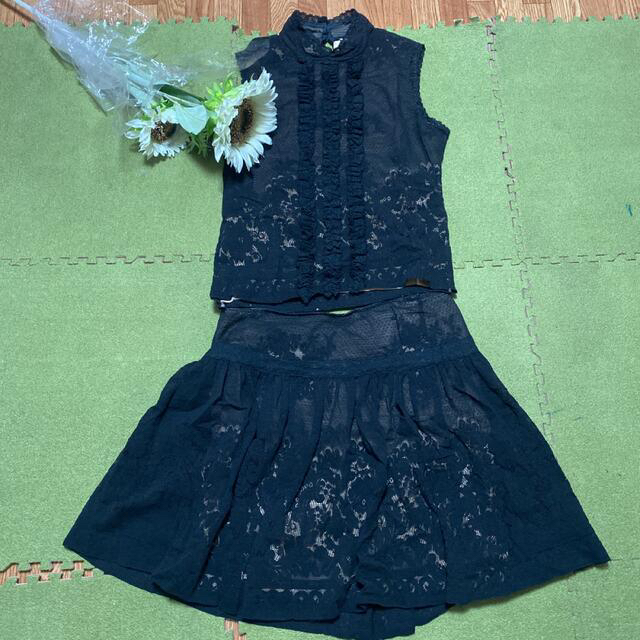 ANNA SUI(アナスイ)の１４日限定！最終価格！美品！アナスイ！素敵な黒色レースのセットアップ レディースのフォーマル/ドレス(その他)の商品写真