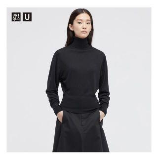 ユニクロ(UNIQLO)の新品未使用品　エクストラファインメリノタートルネックセーター(ニット/セーター)