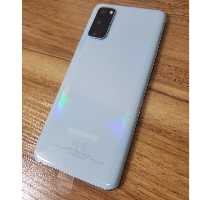 Galaxy(ギャラクシー)の【未使用】galaxy s20 5G ブルー simフリー スマホ/家電/カメラのスマートフォン/携帯電話(スマートフォン本体)の商品写真